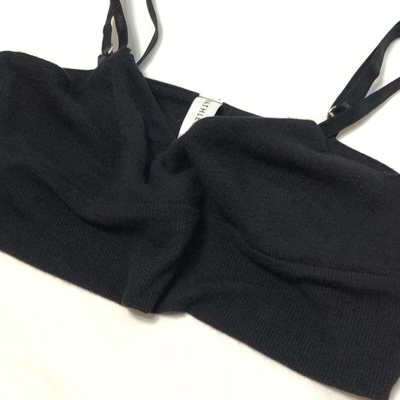 Athleta Well Rested Ribbed Sleep Bra Size XS Black Super Soft Stretch Comfort - Picture 6 of 6